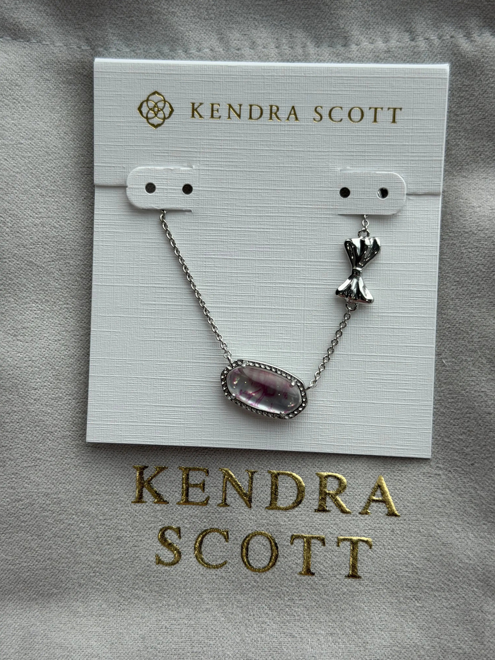 Kendra Scott White Pendant Necklace